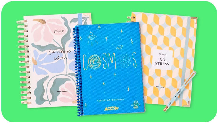 Precious Agenda Del Año Académico 2017-2018 BLACK A5 Tapa Dura, Una Semana Para Ver Cita- 18 Meses