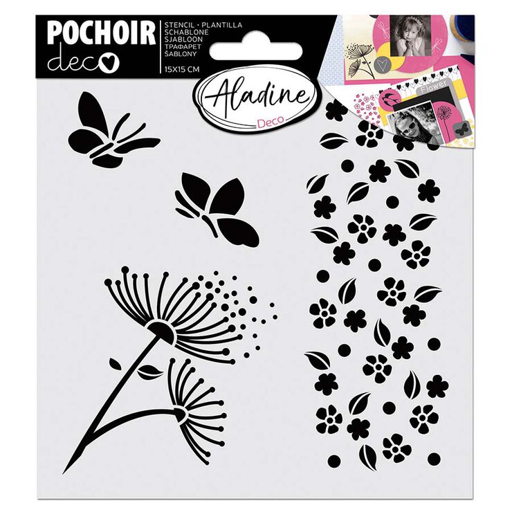 Stencil Aladine Diy Nature