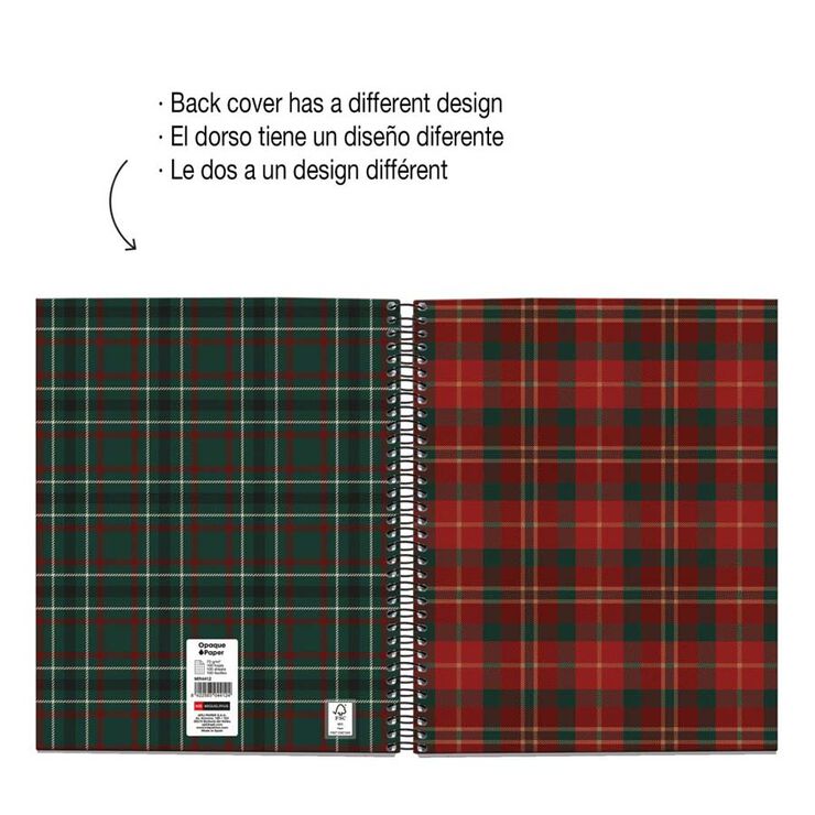 Notebook 4 A5 100 fulls 5x5 Miquelrius Highland Lennox