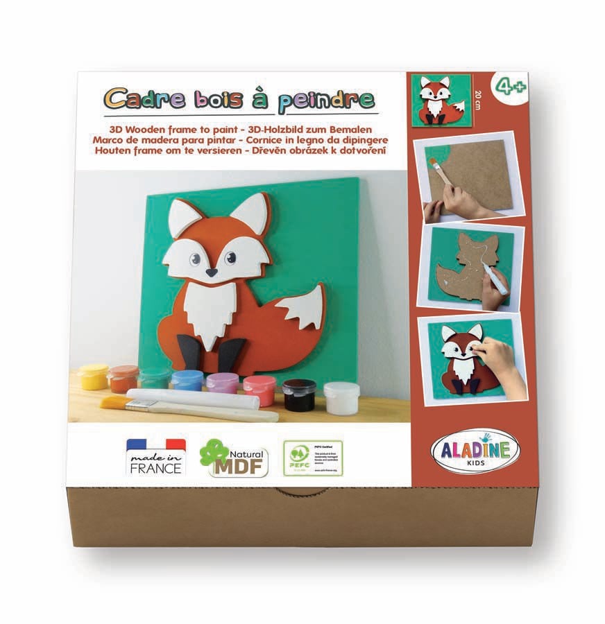 Kit Aladine Pinta Figura madera Zorro