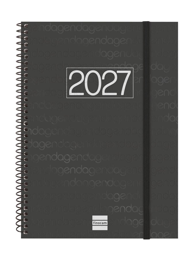 Agenda Finocam Year Setmana Vista Vertical 2027 Castell&agrave; Negre