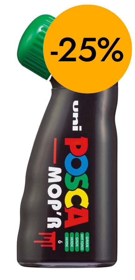 Rotulador Posca Mop'r PCM-22 3-19mm verde