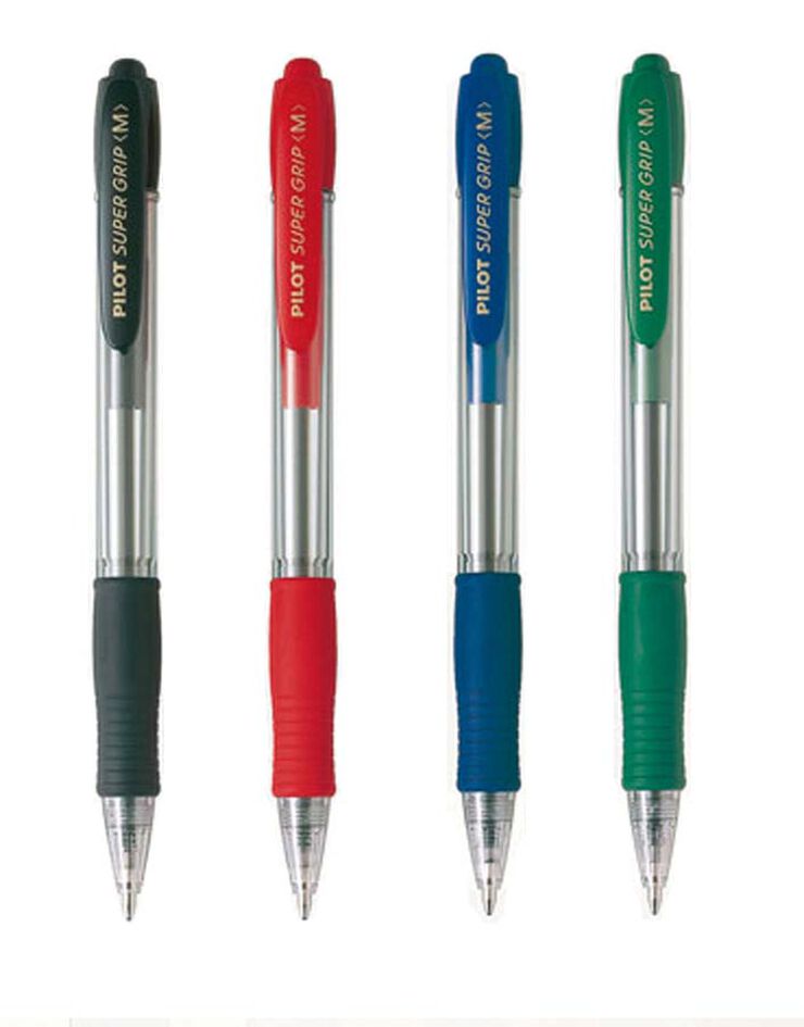 Bolígrafos Pilot Super Grip rojo 12u