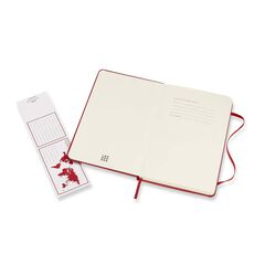 Libreta Moleskine L raya rojo