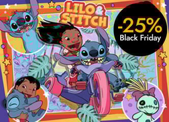 Puzle 4 x 100 piezas Stitch