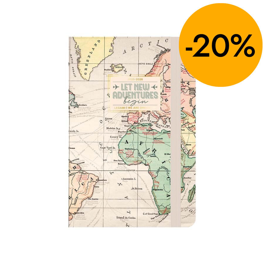 Agenda Legami 16 meses Small sem/vista multiling&uuml;e 2025-26 Travel