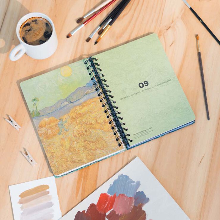Agenda A5 sem/vista mult 2026 Van Gogh