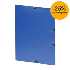 Carpeta gomes i 3 solapes Foli blau