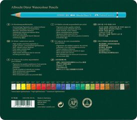 Llapis aquarel·lable Faber-Castell 24 colors estoig metall