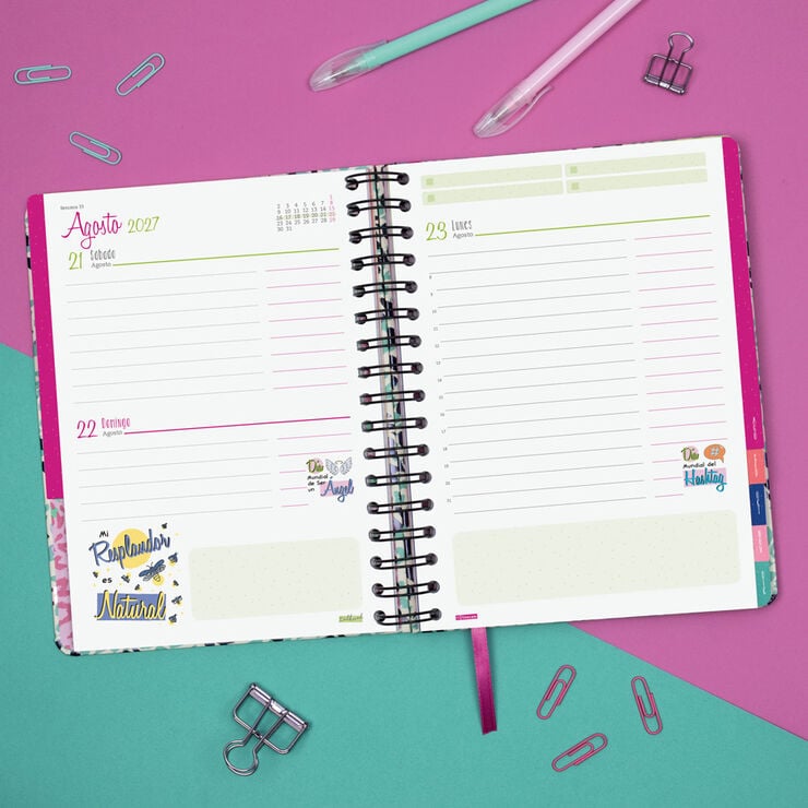 Agenda Finocam Talkual D&iacute;a P&aacute;gina 2027 Castellano Lema