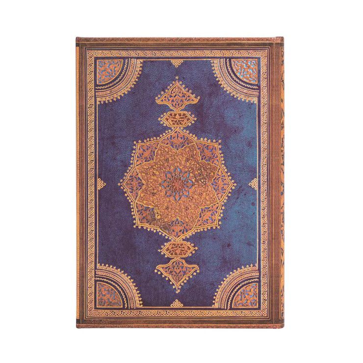 Agenda Paperblanks Safavid Índigo Midi sem/vista castellano 2025