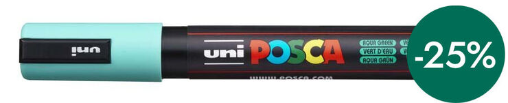 Retolador Posca PC-5M 1,8-2,5mm verd marí