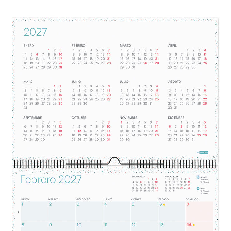 Calendario Miquelrius Pared A3 Castellano 2027 Lovely
