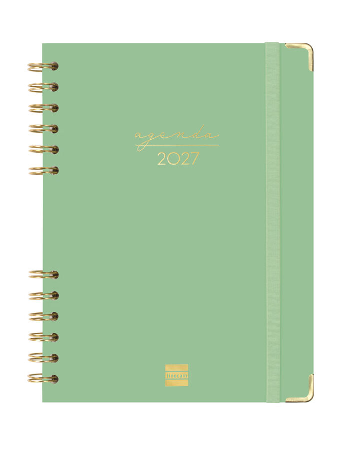 Agenda Finocam Alma Setmana Vista Horitzontal 2027 Castell&agrave; Verd