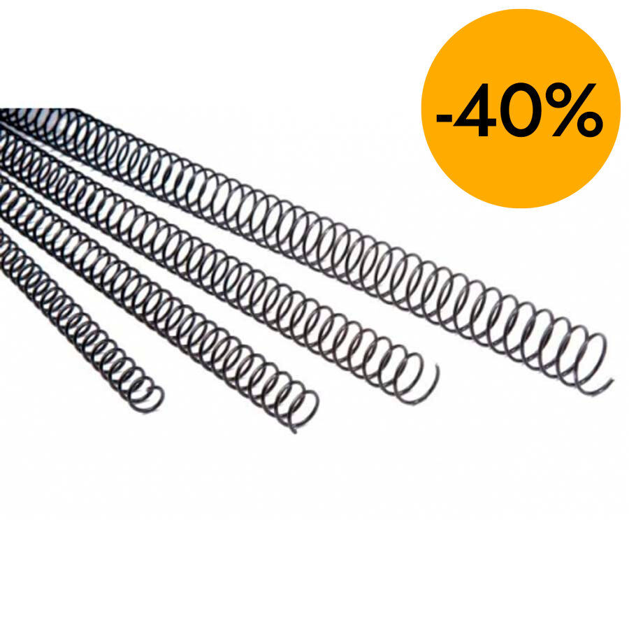 Canutillo encuadernador espiral 28mm Fellowes 50u