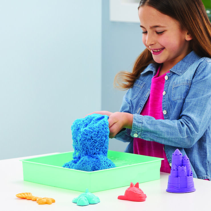 Kinetic Sand caja set azul