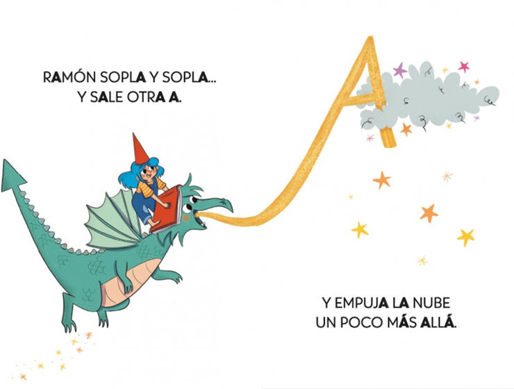 El dragón de las letras 1. Ana, el dragón y la nube aspirador