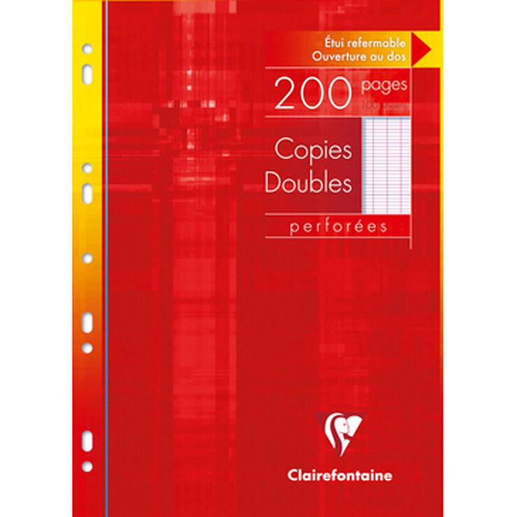 Recambio libreta doble A4 Clairefontaine 200 hojas