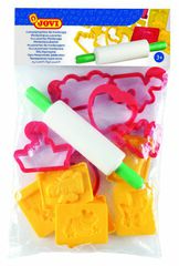 Moldes para plastilina Jovi 12u + 1 rodillo