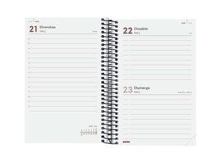 Agenda Finocam Year E5 día/pág cat 2025 negro