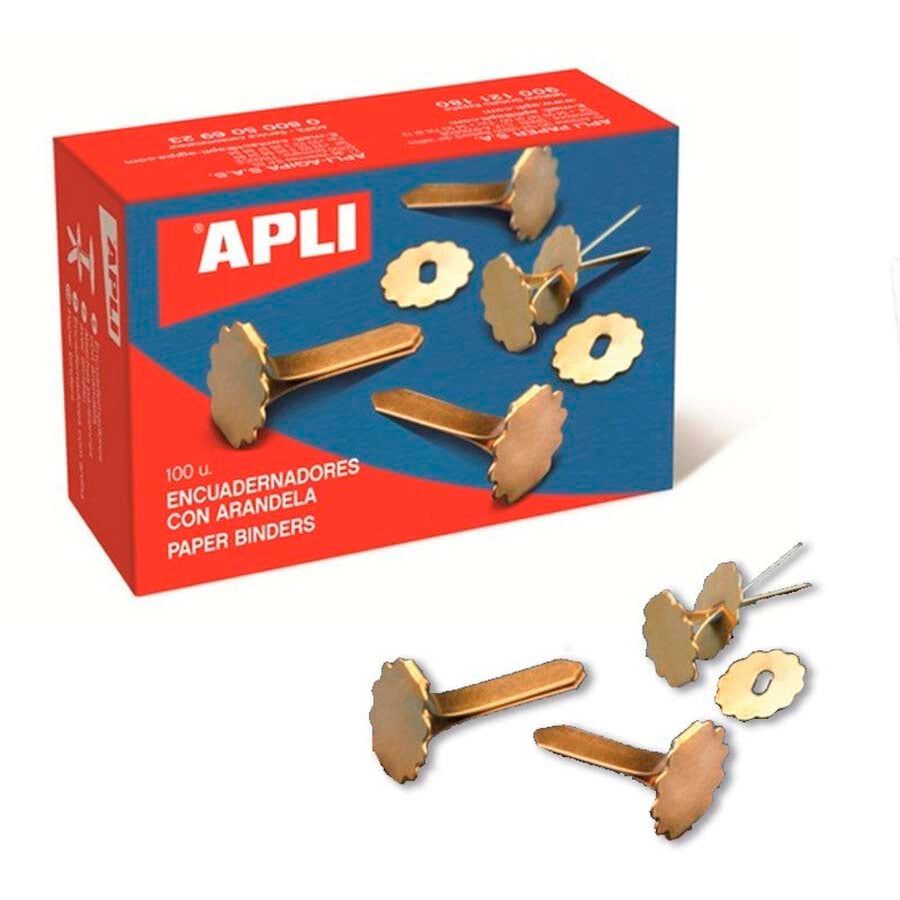 Enquadernador amb volandera 18mm Apli 100u