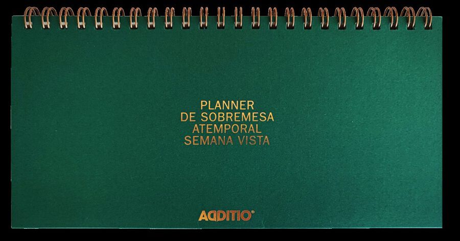 Planificador Mesa Additio Semana Vista Atemporal Castellano