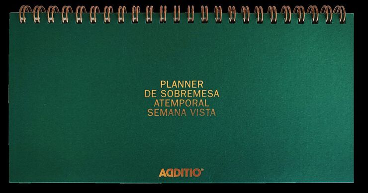 Planificador Mesa Additio Semana Vista Atemporal Castellano