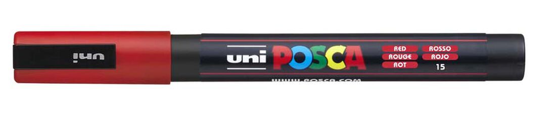 Marcador Posca PC-3M 0,9-1,3 mm rojo