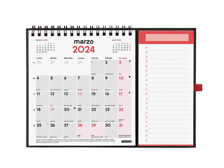Calendari Finocam Escriure Iman XS 2024 cas
