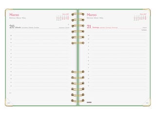 Agenda Finocam Alma Dia P&agrave;gina 2027 Castell&agrave; Verd