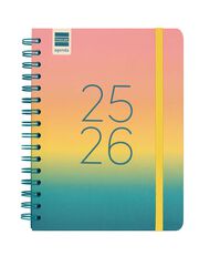 Agenda Finocam escolar Cosmo 1/4  setm/vista cat 2025-26 iris