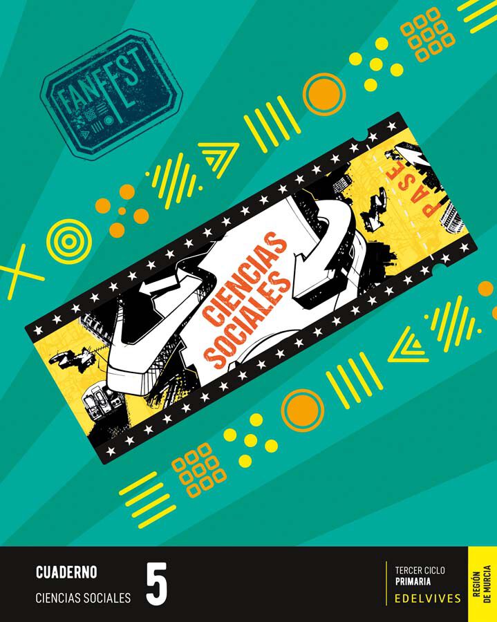 Ciencias Sociales 5.&ordm; Primaria. Cuaderno. Murcia