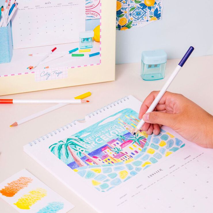 Calendario Pintar Por N&uacute;meros La Petite &Eacute;picerie Viajar