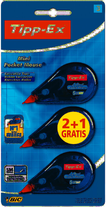 Tipp-Ex Mini Pocket Mouse 2+1 unidades