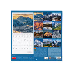 Calendario Legami 30x29 Pared Mountains Multiling&uuml;e 2027