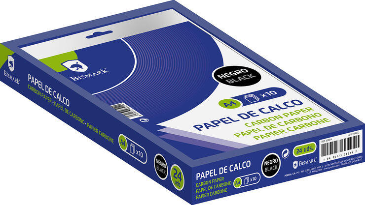 Paper Carbó negre Bismark A4 10 fulls