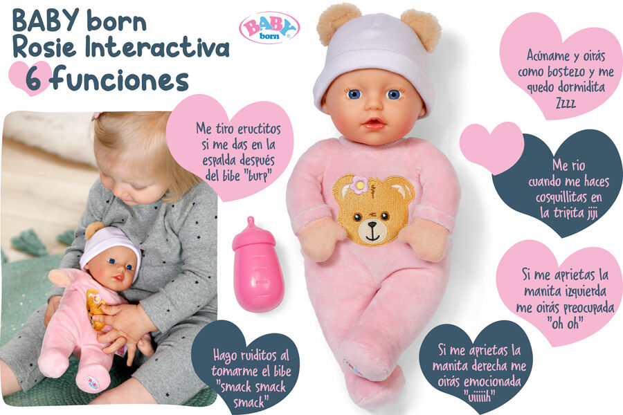 Baby Born Rosie Interactiva 30 cm