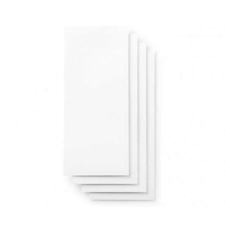 Vinilo Smart imprimible permanente 14x33cm plata 4 hojas