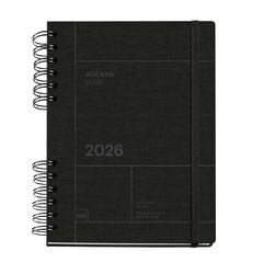 Agenda Miquelrius Plus W-O sem/vista mult 2026 Basic negro