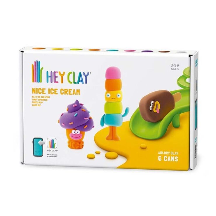 Plastilina Heyclay Gelats set 6 pots