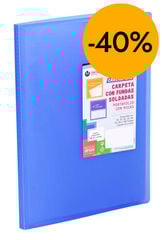 Carpeta 30 fundas A4 Carchiplas Book azul