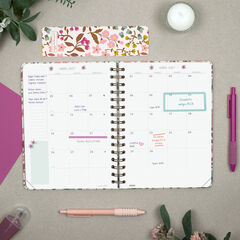 Agenda Finocam Moniquilla Semana Vista Horizontal 2027 Castellano Rosa