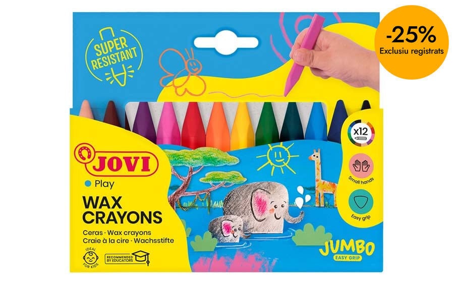 Ceres pl&agrave;stiques Jovicolor Triwax 12 colors