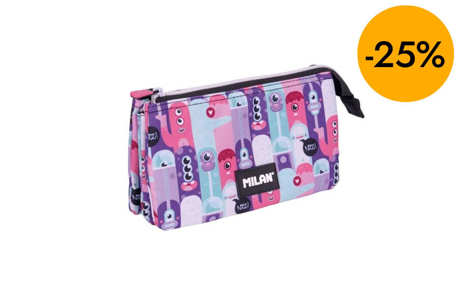 Estuche 5 compartimentos Milan Especial Aliens2