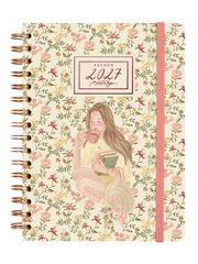 Agenda Finocam Marta BGE Semana Vista Horizontal 2027 Castellano Rosa