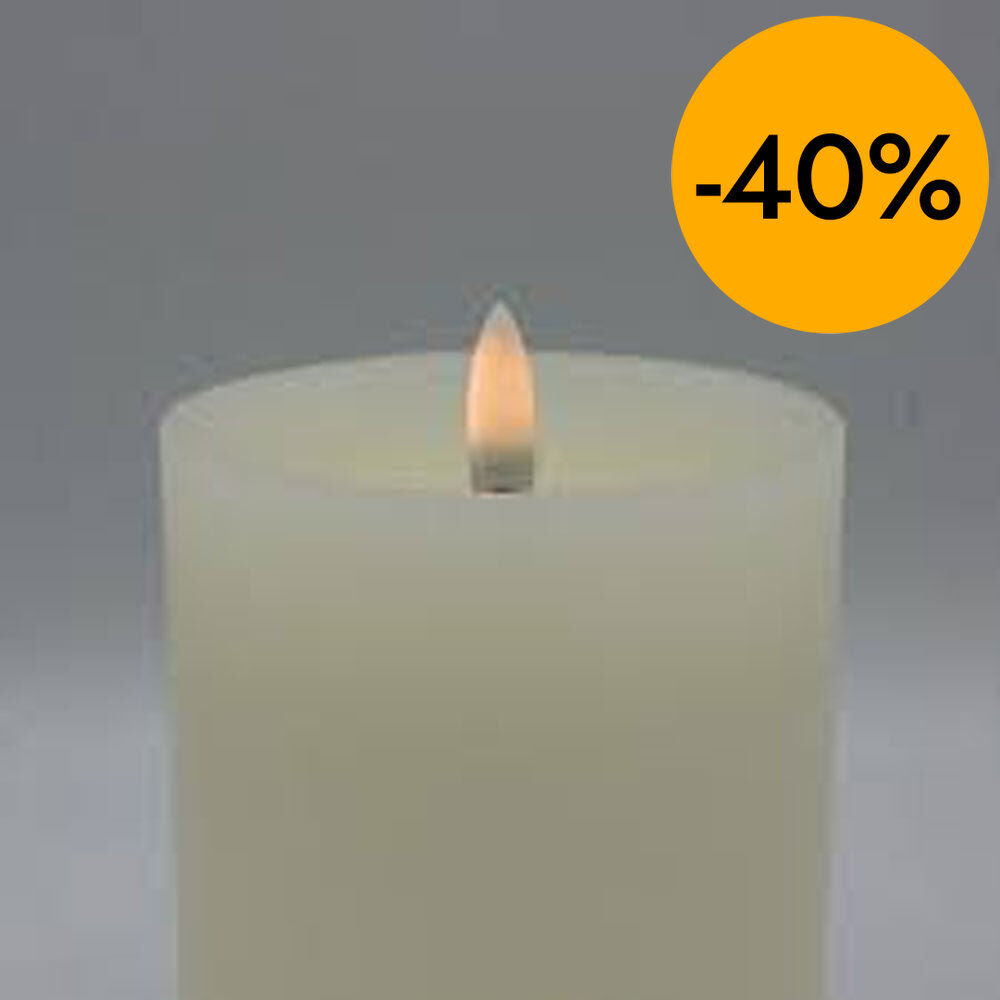 Espelma Uyuni Led color natural 120 mm