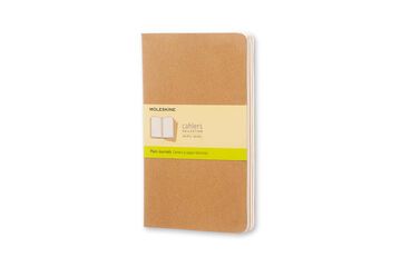 Pack 3 Libretas Moleskine L Kraft Liso