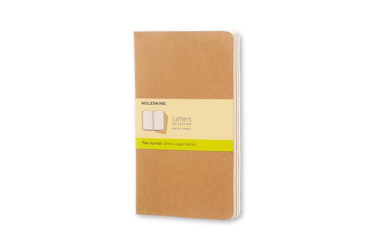 Pack 3 Libretas Moleskine L Kraft Liso