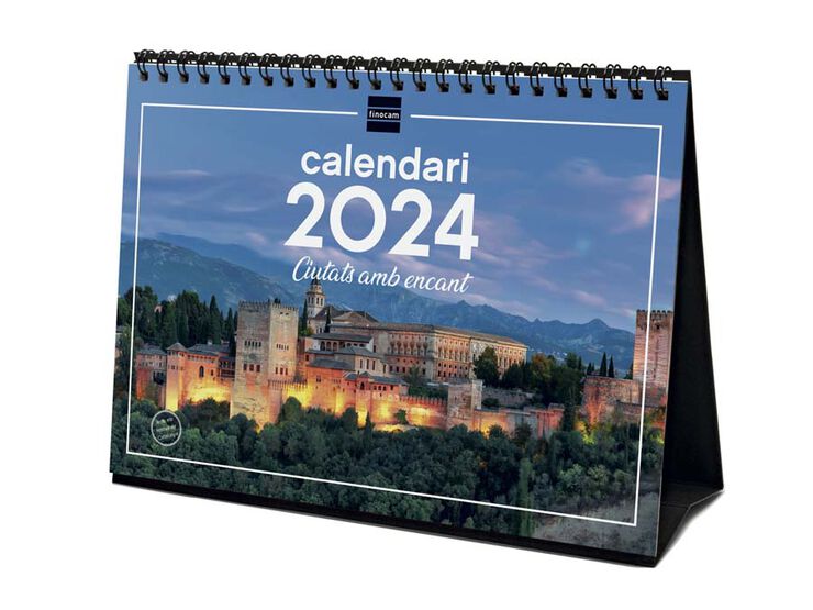 Calendari sobretaula Finocam Ciutats 2024 cat