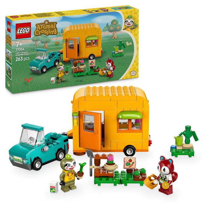 LEGO® Animal Crossing Caravana de Gandulio i botiga de jardineria 77054